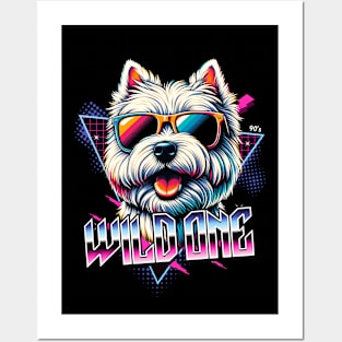 Wild One West Highland White Terrier Posters and Art